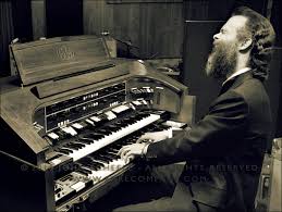 The Band's Garth Hudson at the organ