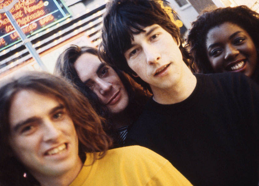 Group shot of the band Primal Scream