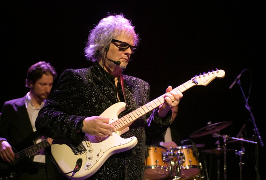 Al Kooper on stage with electric guitar