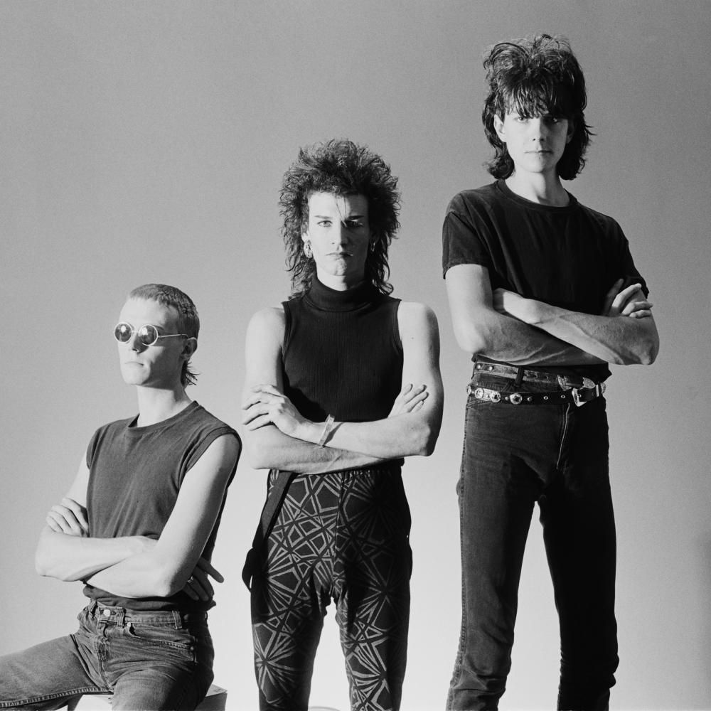 Group shot of the band Love And Rockets