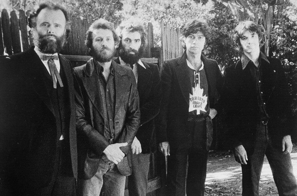 Group photo of The Band circa 1969