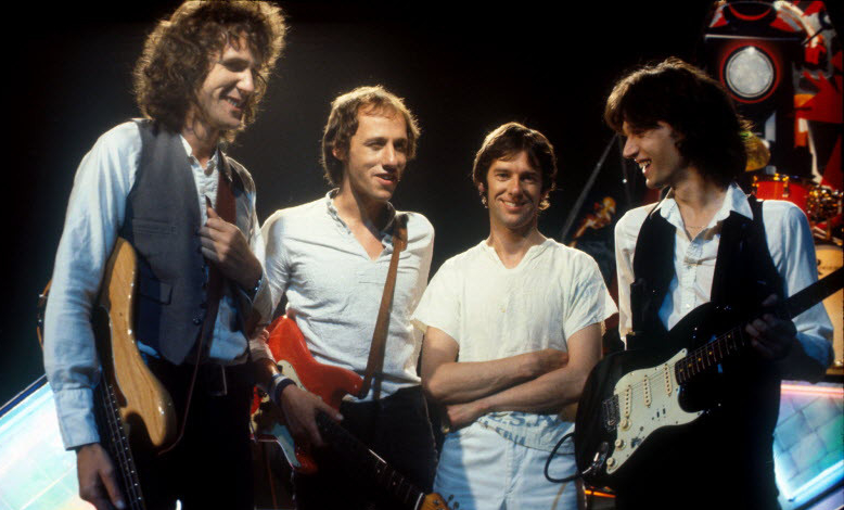 Group shot of the band Dire Straits circa 1978