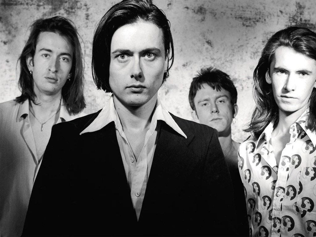 Group shot of the band Suede circa 1994