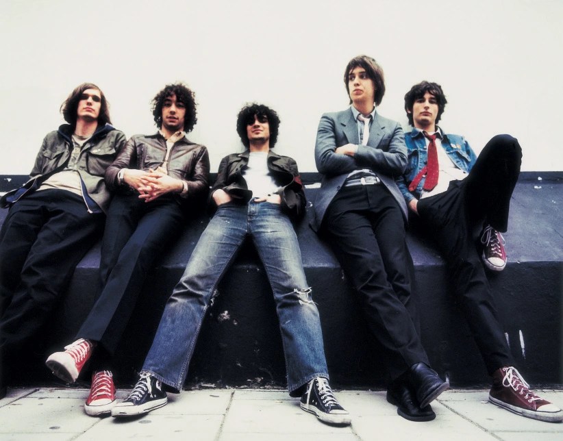 Group shot of the band The Strokes
