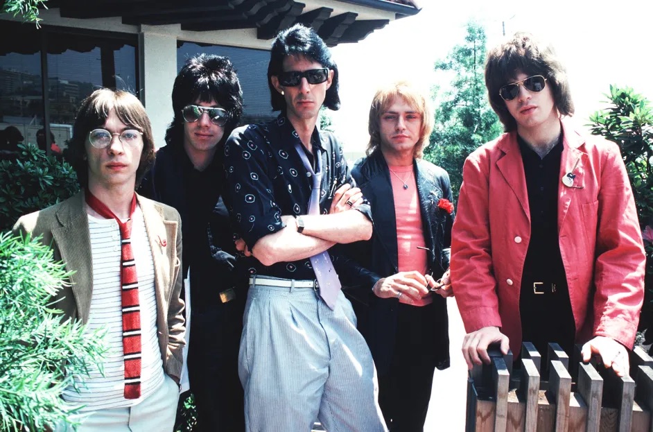 Group shot of the band The Cars 1978