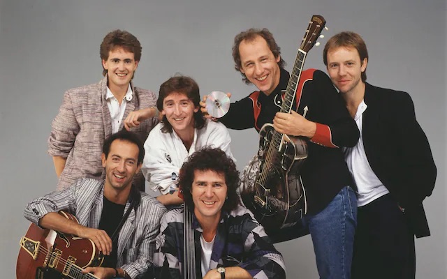 Group shot of the band Dire Straits 1985