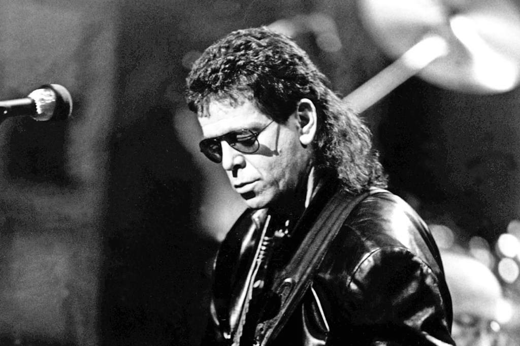 Leather jacketed Lou Reed 1989
