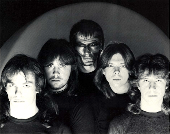 Group shot of the band Marillion 1983