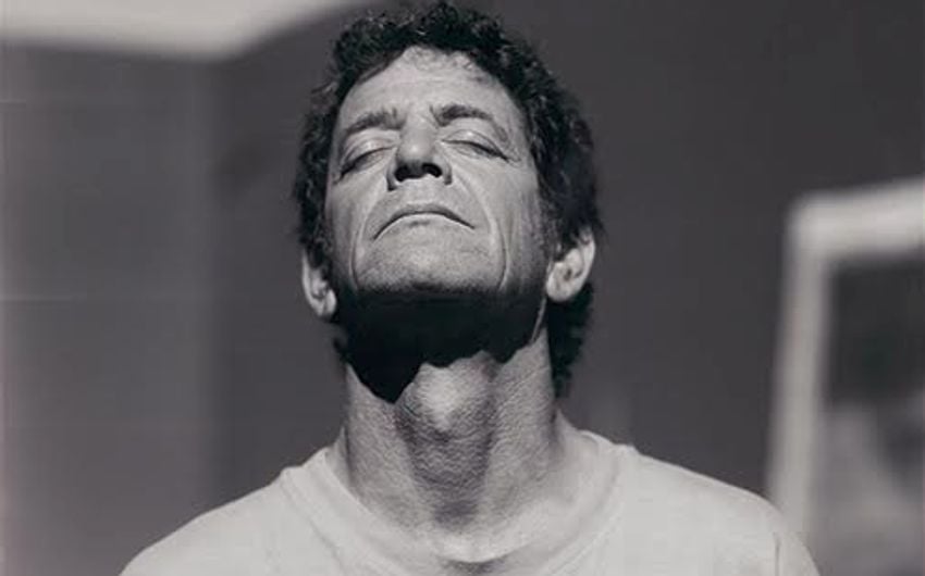Lou Reed looking upward with eyes closed - circa 1992