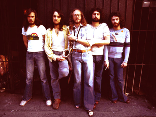 Group shot of the band Supertramp circa 1977